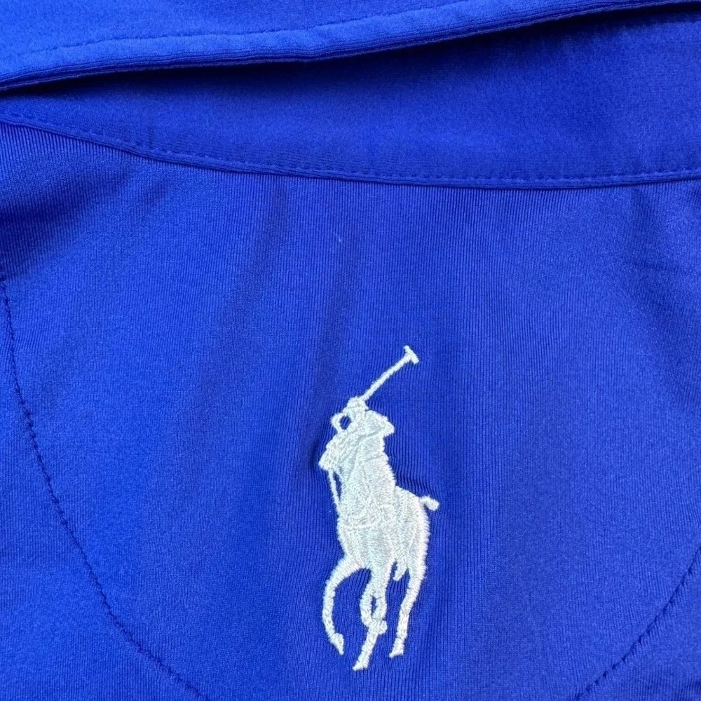 Polo Golf Ralph Lauren Men's Blue KitchenAid Senior PGA‎ Golf Polo Shirt
